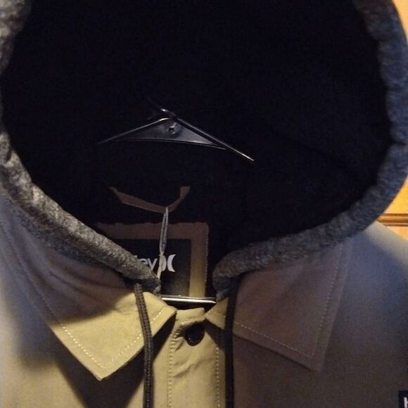 NWT Hurley Sherpa Lined Jacket With Hoodie Medium - Picture 5 of 10